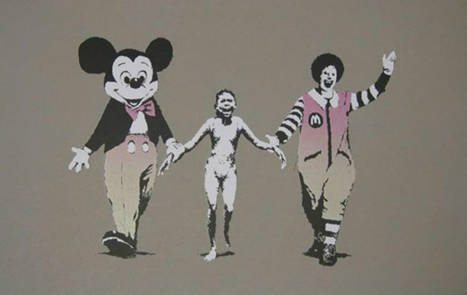 Banksy - Napalm (Rainbow) AP - signed print for sale - Banksy Prints